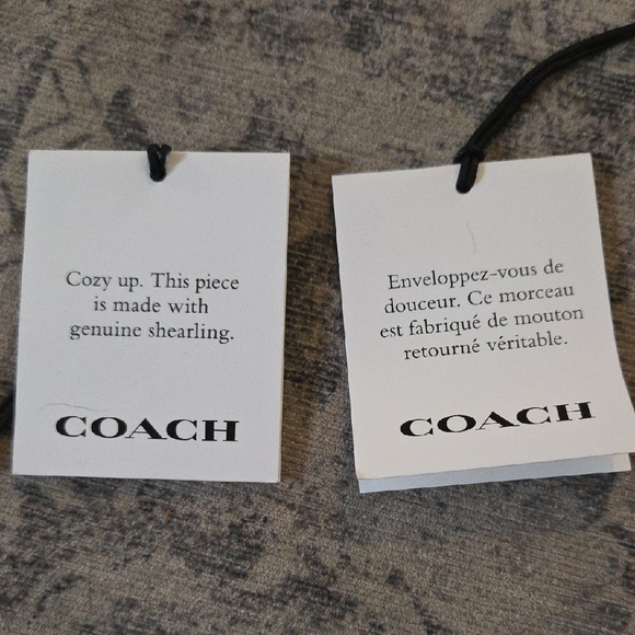 Coach Brown and Tan Shearling Crossbody Bag - Picture 16 of 16